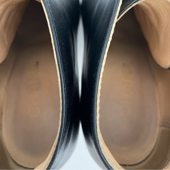 Chanel Black Leather CC Cap Toe Lace Up Platform Ankle Boots - Picture 14 of 16